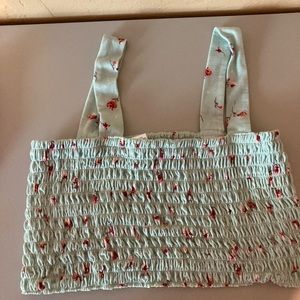 A cropped bandeau top